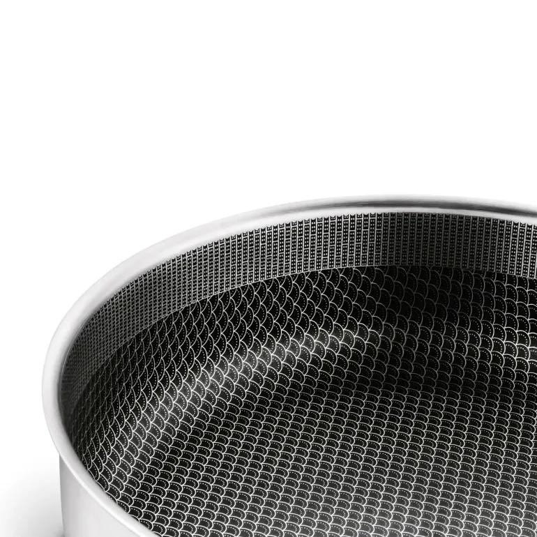 STARKE PRO LINESTA STEEL PATELNIA 28X8 CM Z POKRYWKĄ SREBRNA NIERDZEWNA