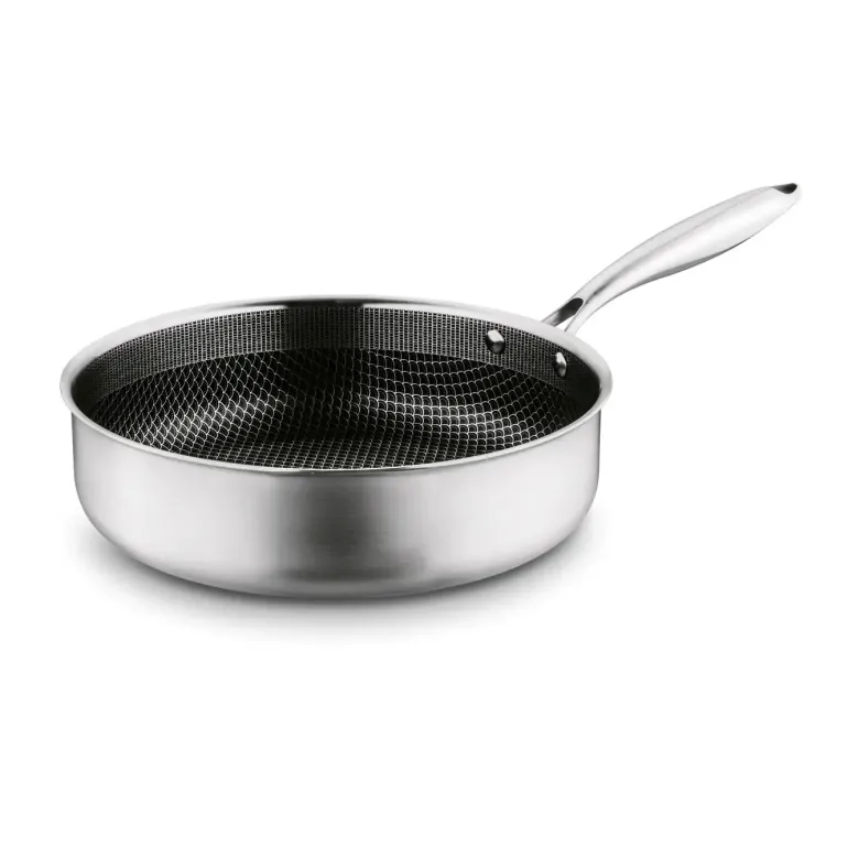 STARKE PRO LINESTA STEEL PATELNIA 28X8 CM Z POKRYWKĄ SREBRNA NIERDZEWNA