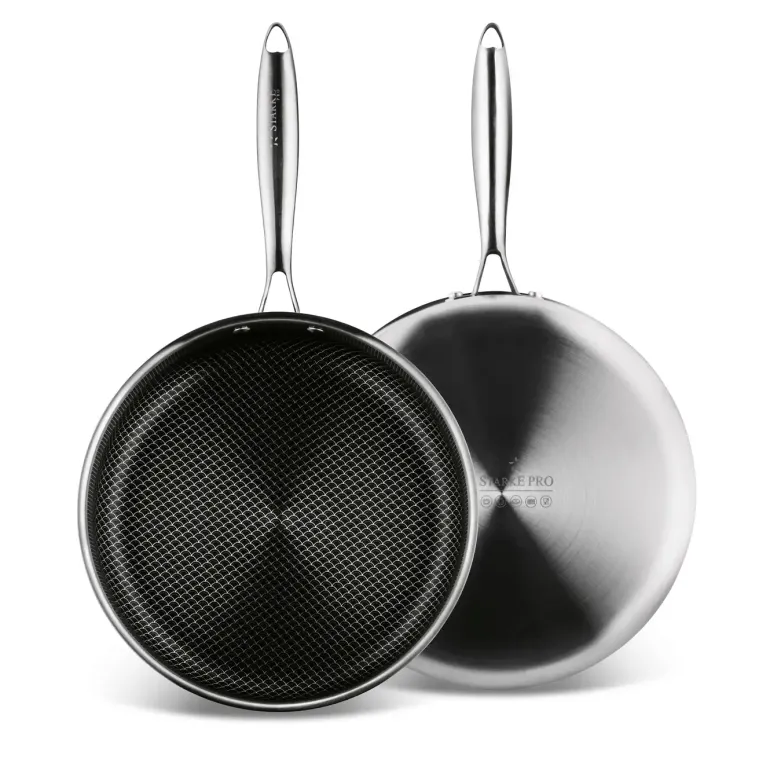 STARKE PRO LINESTA STEEL PATELNIA 28X8 CM Z POKRYWKĄ SREBRNA NIERDZEWNA