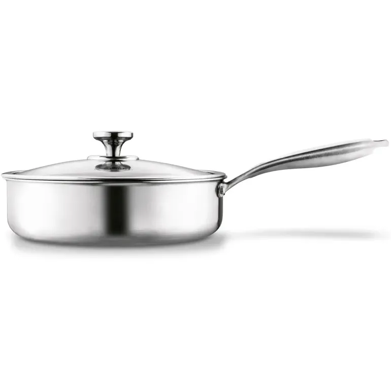 STARKE PRO LINESTA STEEL PATELNIA 28X8 CM Z POKRYWKĄ SREBRNA NIERDZEWNA