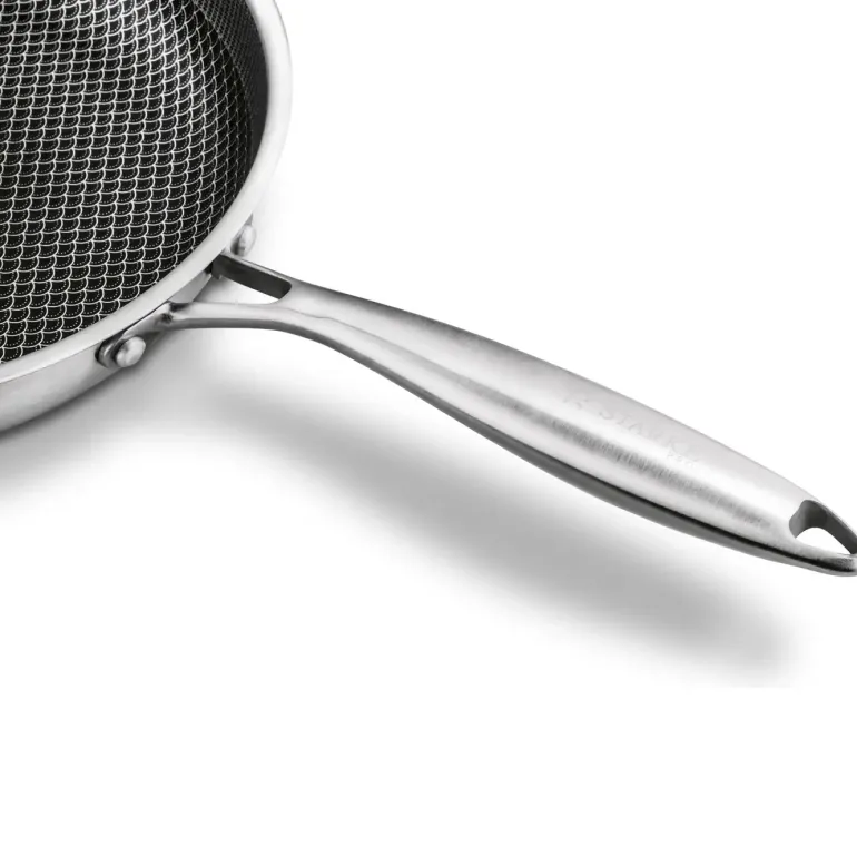 STARKE PRO LINESTA STEEL PATELNIA 28 CM SREBRNA NIERDZEWNA