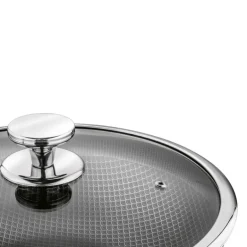 STARKE PRO LINESTA STEEL WOK 30X9 CM Z POKRYWKĄ SREBRNY NIERDZEWNY