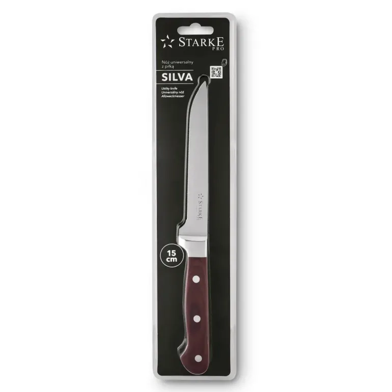 STARKE PRO SILVA Stalowy nóż do chleba 15 cm