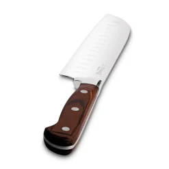 STARKE PRO SILVA Stalowy nóż japoński santoku / szefa kuchni 18 cm