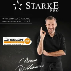 STARKE PRO SINTESI Zestaw garnków nierdzewnych z patelnią 10 el / indukcja