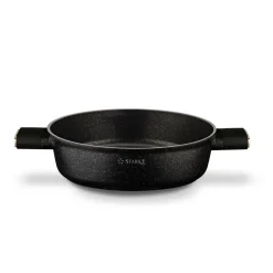 STARKE PRO STARLET PATELNIA KRÓT. UCH. Z POKRYWKĄ BLACK 28X8CM