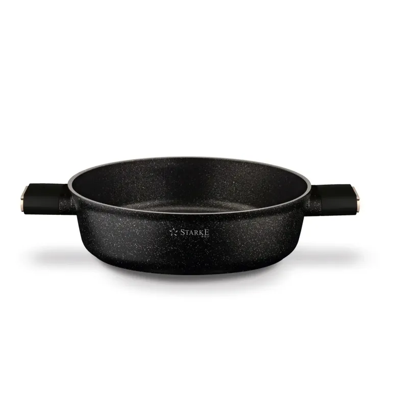 STARKE PRO STARLET PATELNIA KRÓT. UCH. Z POKRYWKĄ BLACK 28X8CM