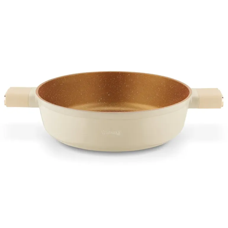 STARKE PRO STARLET PATELNIA KRÓT. UCH. Z POKRYWKĄ BEIGE 28X8CM