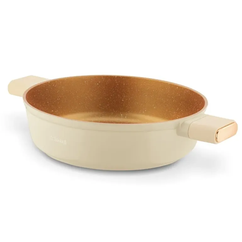 STARKE PRO STARLET PATELNIA KRÓT. UCH. Z POKRYWKĄ BEIGE 28X8CM