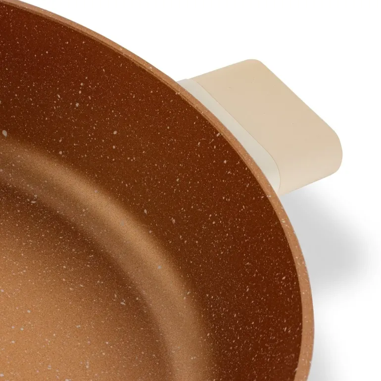 STARKE PRO STARLET PATELNIA KRÓT. UCH. Z POKRYWKĄ BEIGE 28X8CM