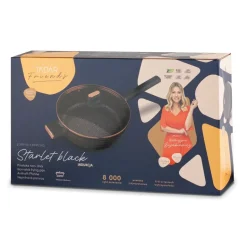 STARKE PRO STARLET PATELNIA Z POKRYWKĄ BLACK 28X8CM