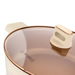 STARKE PRO STARLET PATELNIA Z POKRYWKĄ BEIGE 28X8CM