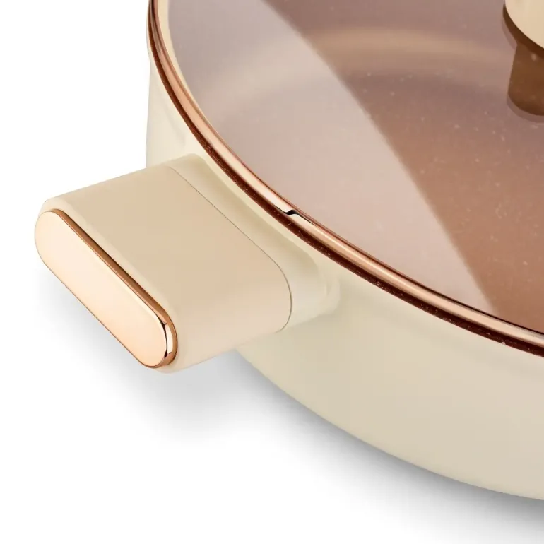 STARKE PRO STARLET PATELNIA Z POKRYWKĄ BEIGE 28X8CM
