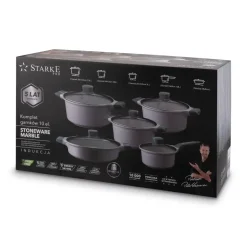STARKE PRO STONEWARE MARBLE KPL.GARNKÓW 10EL. ( GARNEK Z/P 20/24/28 +PAT. KRÓT.UCH 28 Z/P+ R.18 Z/P)