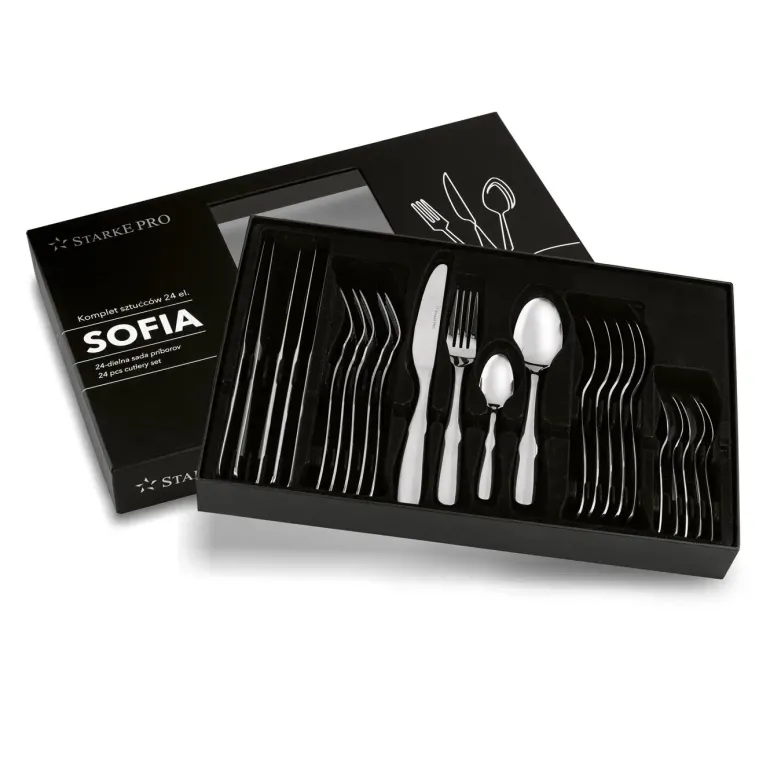 STARKE PRO SZTUĆCE SOFIA POŁYSK 24ELEM. FLOK