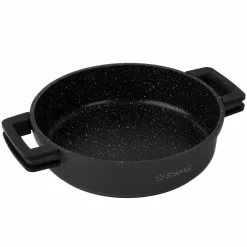 STARKE PRO TAYLOR MARBLE Patelnia z pokrywką 28 cm / dwa uchwyty / Greblon® C3