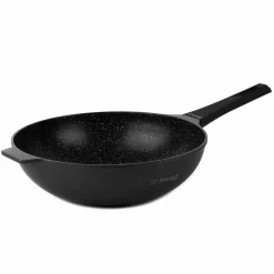 STARKE PRO TAYLOR MARBLE Wok z pokrywką 32 cm / Greblon C3