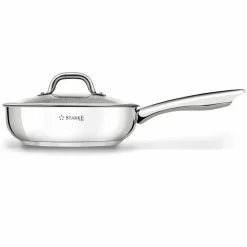 STARKE PRO TREVISO Patelnia 24 cm + pokrywka / Greblon® C3+ / indukcja / stal nierdzewna
