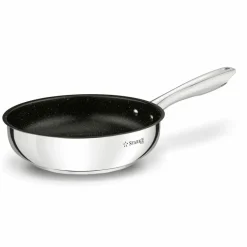 STARKE PRO TREVISO Patelnia 24 cm + pokrywka / Greblon® C3+ / indukcja / stal nierdzewna