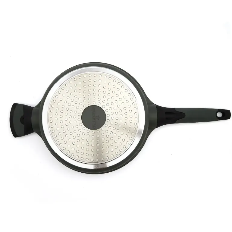 STARKE PRO VIRIDI Patelnia głęboka 24 cm z pokrywką / Greblon® C3