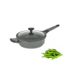 STARKE PRO VIRIDI Patelnia granitowa 28 cm / indukcja / aluminium / głęboka