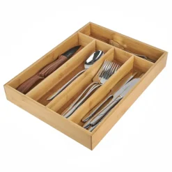 TADAR Bambusowy wkład do szuflady na sztućce 35,5 x 26,5 x 5 cm