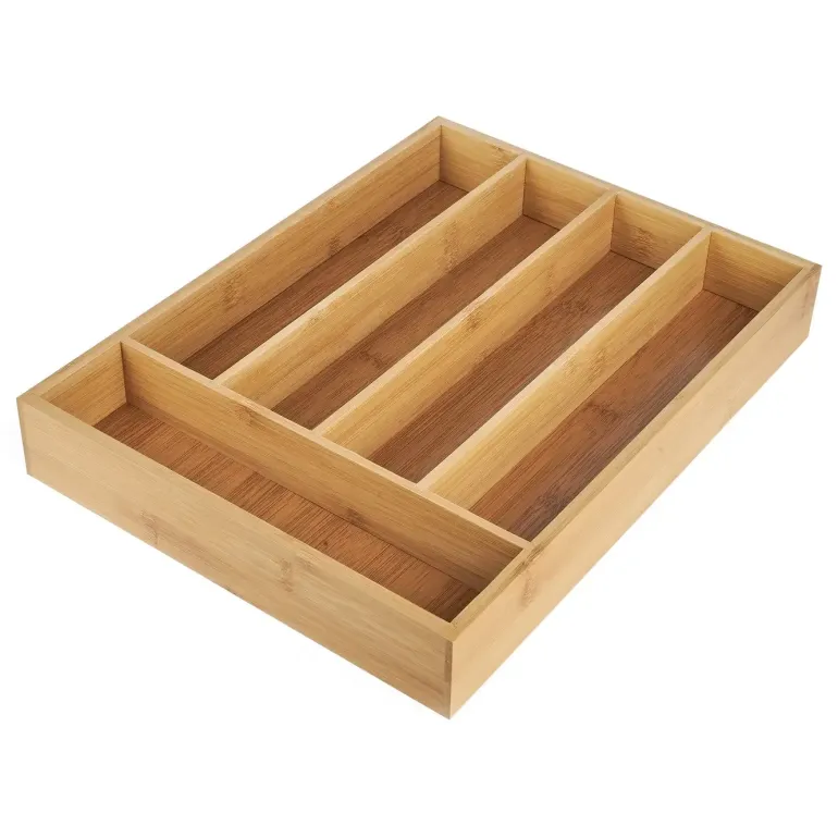 TADAR Bambusowy wkład do szuflady na sztućce 35,5 x 26,5 x 5 cm