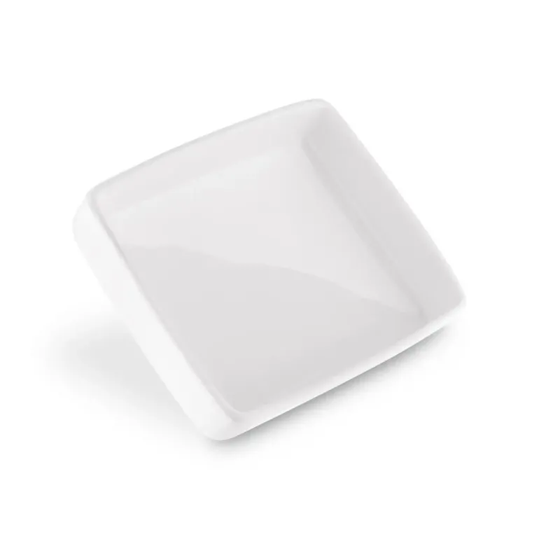 TADAR CERAMIC Maselniczka porcelanowa 16,5 x 12 cm / z pokrywką / biała