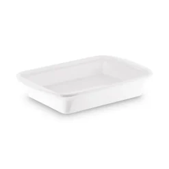 TADAR CERAMIC Maselniczka porcelanowa 16,5 x 12 cm / z pokrywką / biała