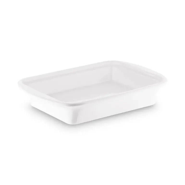 TADAR CERAMIC Maselniczka porcelanowa 16,5 x 12 cm / z pokrywką / biała