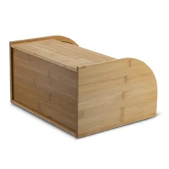 TADAR Chlebak bambusowy 27x32x18 cm / jasne drewno