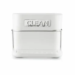 TADAR CLEAN OCIEKACZ NA SZTUĆCE BIAŁY 2 KOMORY Z PODSTAWKĄ 13,5x12x10,8 CM