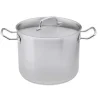 TADAR Garnek gastronomiczny 12 l z pokrywką 25 cm / stal nierdzewna