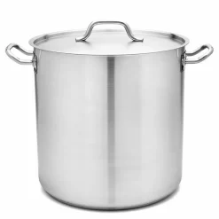 TADAR Garnek gastronomiczny 25,5 l z pokrywką 32 cm / stal nierdzewna / indukcja