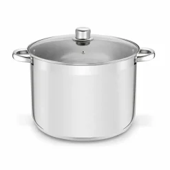 TADAR Garnek prosty z pokrywką 15 L / stal nierdzewna / indukcja