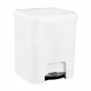TADAR | GREAT PLASTIC KOSZ NA ŚMIECI Z PEDAŁEM BIN 7 L 22,5x21,5x26 CM BIAŁY