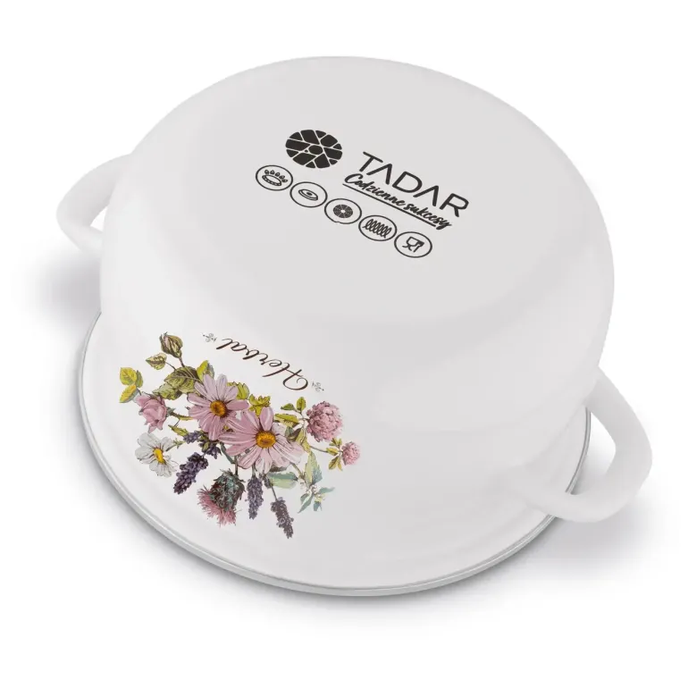 TADAR HERBAL Komplet garnków emaliowanych 8 el / indukcja