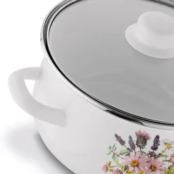 TADAR HERBAL Komplet garnków emaliowanych 8 el / indukcja