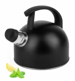 TADAR KACPER Czajnik ze stali nierdzewnej 1,5 l / czarny / gaz / indukcja
