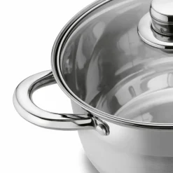 TADAR LUZON Garnek z pokrywką / 5,7 l / Ø 24 cm / stal nierdzewna, szkło