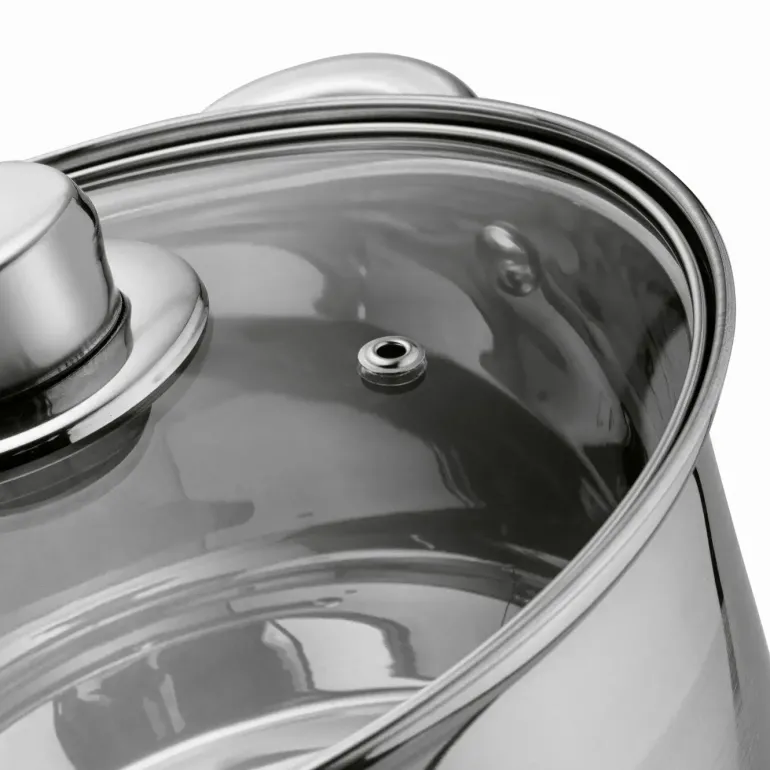 TADAR LUZON Garnek z pokrywką / 5,7 l / Ø 24 cm / stal nierdzewna, szkło