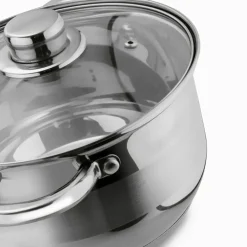 TADAR LUZON Garnek z pokrywką / 5,7 l / Ø 24 cm / stal nierdzewna, szkło