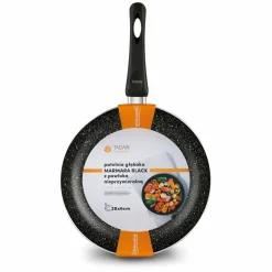 TADAR MARMARA BLACK Patelnia tradycyjna 28 cm z powłoką non-stick / indukcja