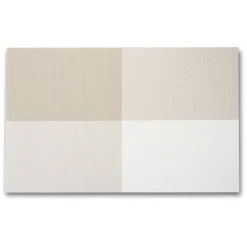 TADAR MATA STOŁOWA PVC 45x30 KRATKA BIAŁO/BEŻOWA