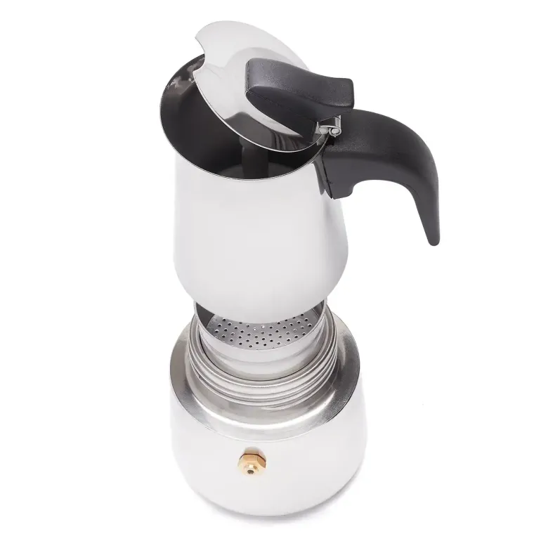 TADAR MODERNO Kawiarka do espresso 180 ml / 2 filiżanki / stal nierdzewna