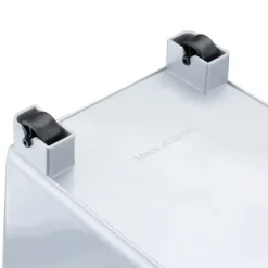 TADAR | PLASTIC FORTE POJEMNIK/ORGANIZER/WÓZEK NA KÓŁKACH 17x45x29 CM SREBRNY