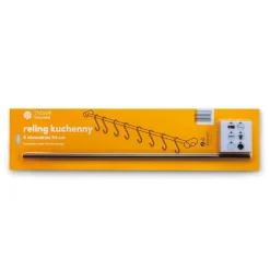 TADAR RELING KUCHENNY Z 8 WIESZAKAMI 54CM CZARNY