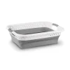 TADAR SILICO KOSZ NA PRANIE SKŁADANY 61X45X26(9)CM SZARY PP+TPR