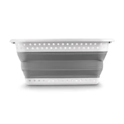 TADAR SILICO KOSZ NA PRANIE SKŁADANY 61X45X26(9)CM SZARY PP+TPR