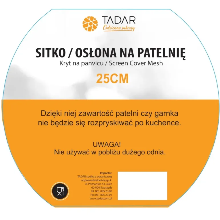 TADAR SITKO / OSŁONA NA PATELNIĘ 25CM